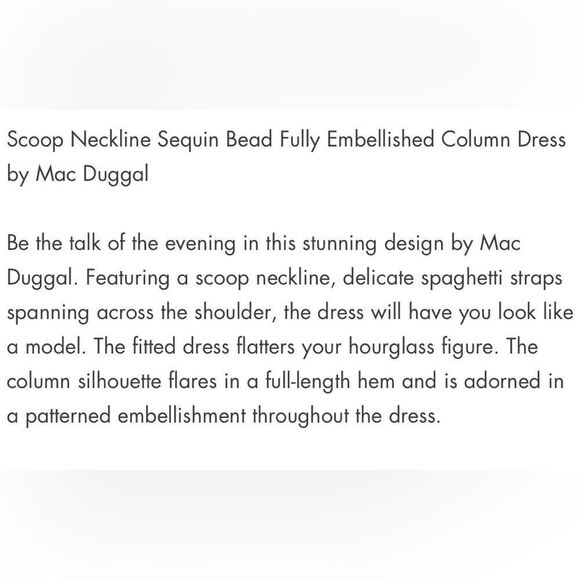 MAC DUGGAL 10778 DRESS/ size 0 - Picture 5 of 8